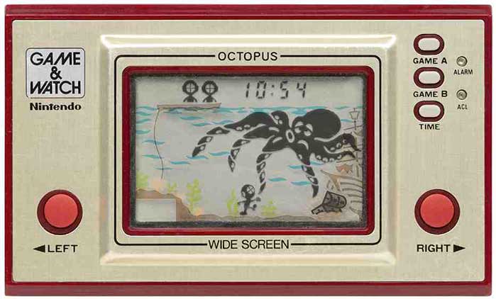 "Octopus", uno dei più famosi Game & Watch