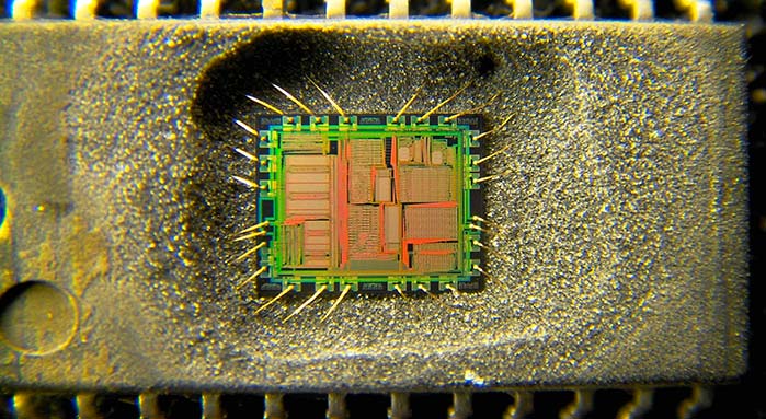 Wire bonding di una CPU